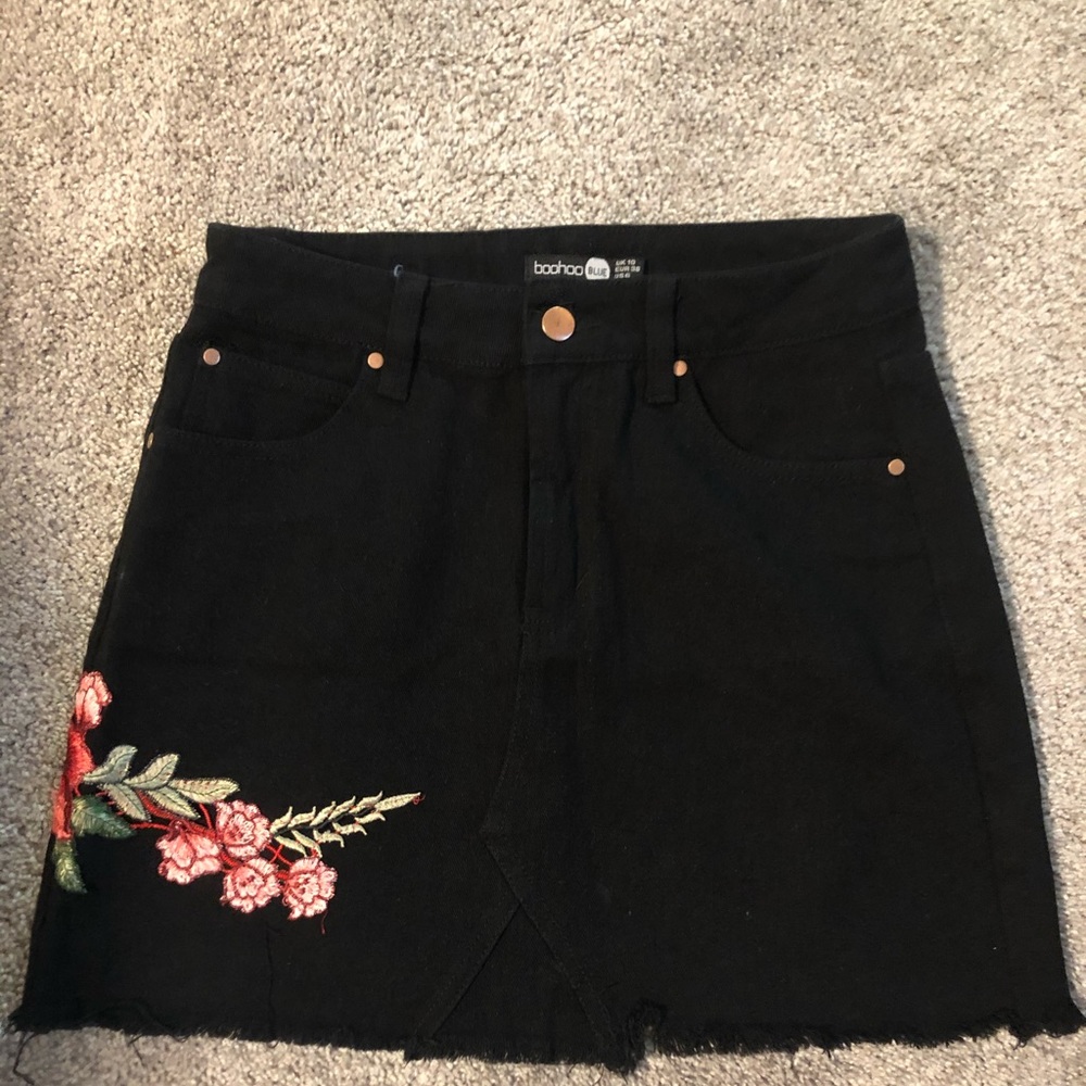 Floral Jean Skirt🌹